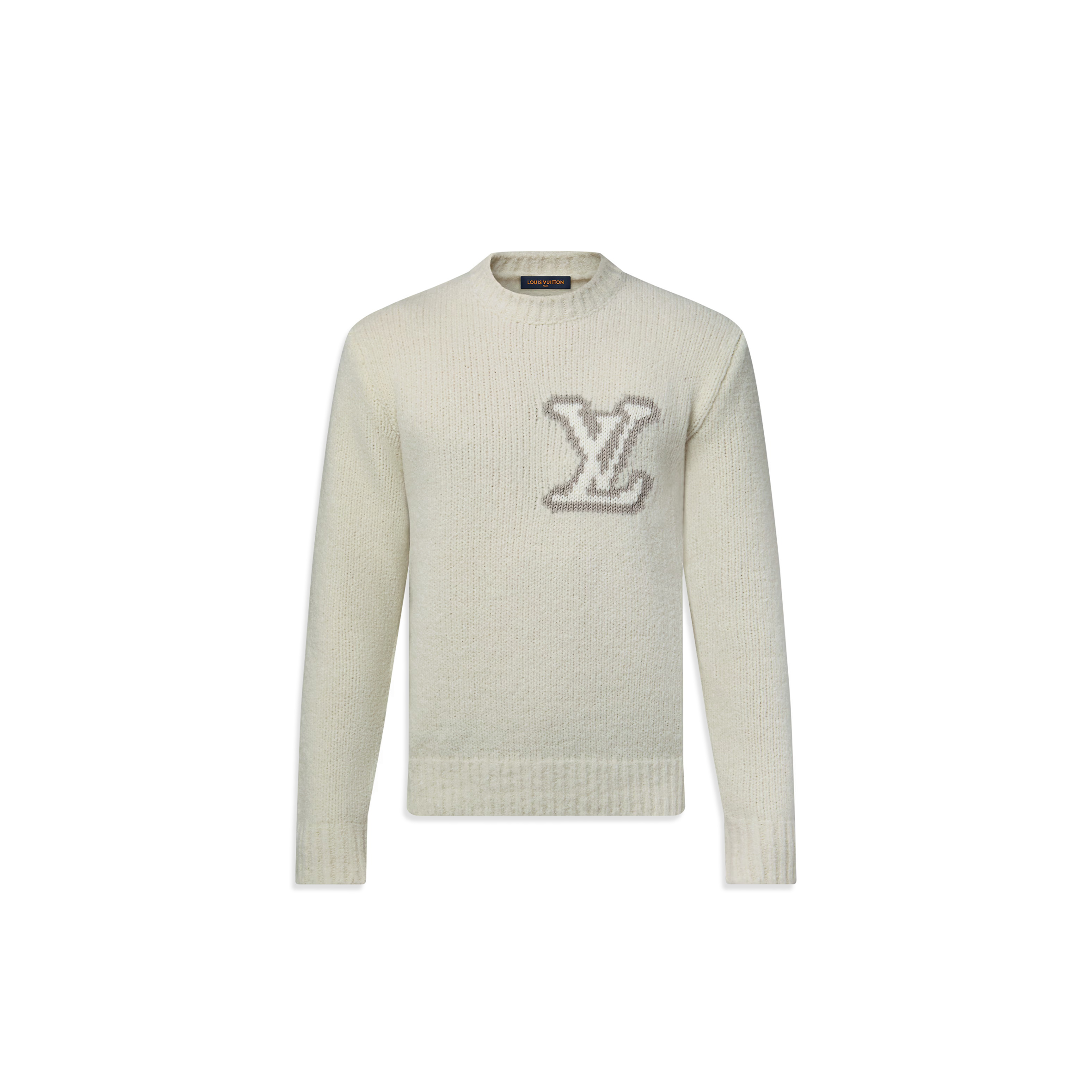 LOUIS VUITTON LV INTARSIA CREWNECK 1AIWEJ LOUIS VUITTON LV INTARSIA CREWNECK 1AIWEJ